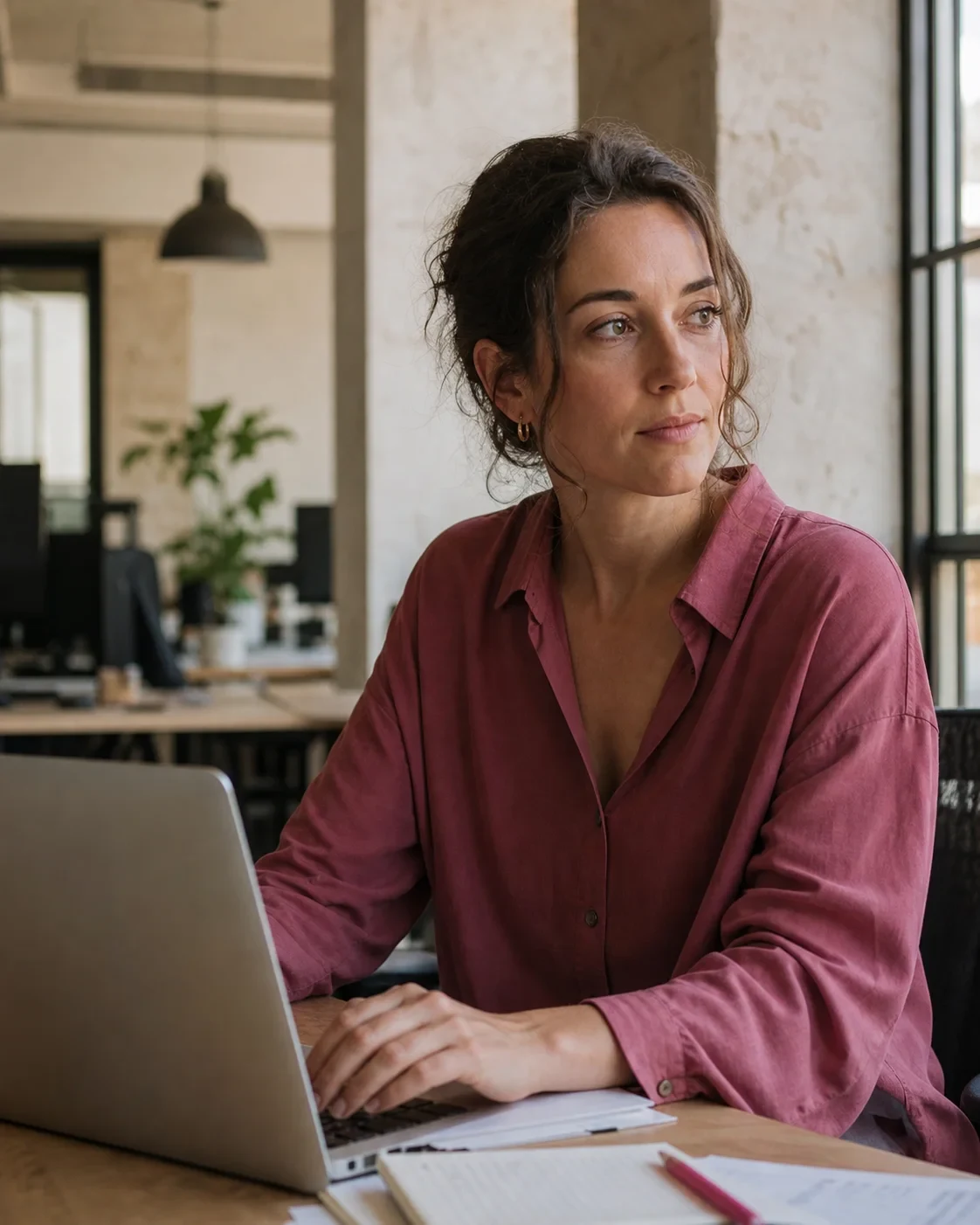 Responsable de persones en un retrat editorial